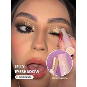 SHEGLAM Barra de sombra de ojos Crystal Jelly Glaze Stick-Golden Girl, multiuso…